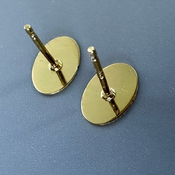14k Gold Vermiel Tulip Stud Earrings - Picture 3 of 6